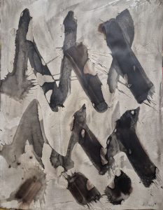 Laurent Arpinon encre de chine et brou de noix sur papier-65x50cm